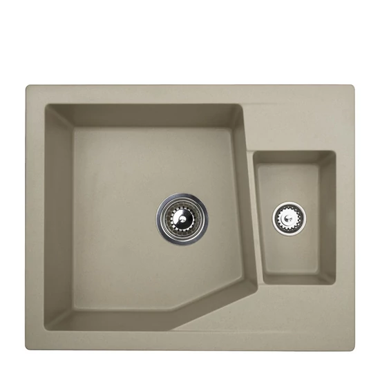 Linea M 1.5D Metalac Xgranit Gránit Mosogatótálca - Extra mély, Egymedencés, Pezsgő