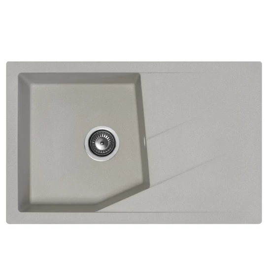 Linea Plus Metalac Xgranit Gránit Mosogatótálca - Extra mély, Csepegtetőtálcás, Szürke