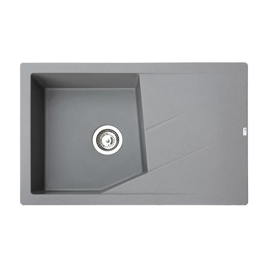 Linea Plus Metalac Xgranit Gránit Mosogatótálca Extra mély, Csepegtetőtálcás, Grafit