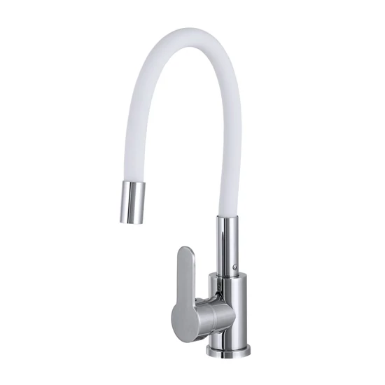 Gamma Flex 2000 Mosogató Álló Design Csaptelep - Rugalmas, Fehér