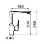 Kép 3/3 - Elegant - Metalac Xgranit csaptelep - Szemcsés Fekete