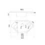 Kép 3/3 - Diamond Metalac Xgranit Gránit Sarok Mosogatótálca - Design, Bézs