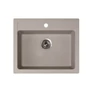Kép 1/3 - Quadro 60 Metalac Xgranit Gránit Mosogatótálca - Extra mély, Egymedencés, Négyzet, Bézs