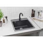 Kép 3/4 - Ulgran U-406-308 Gránit Mosogatótálca Design Kép - Szemcsés Fekete 2