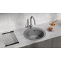 Kép 2/3 - Ulgran U-405-309 Kerek Gránit Mosogató Design Kép | Gránit Szürke