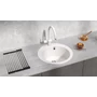 Kép 2/4 - Ulgran U-405-341 Kerek Gránit Mosogató Design Kép | Tejfehér - 1